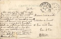 CPA Barcy the post office destroyed by German