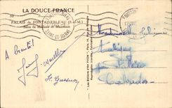 CPA Palate of Fontainebleau Living room of Madam de Maintenon