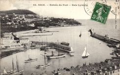 CPA Nizza Eingang der PortLympia Bucht