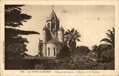 Abtei CPA Insel-Str-Honorat von lerins die Kirche und der Glockeaufsatz