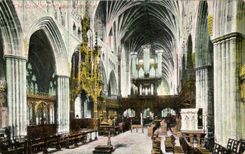CPA Great Britain London London To choir West Exeter cathedral
