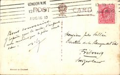 CPA Great Britain First green short Hampton Court De luxe hotel