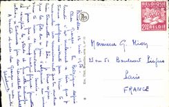 CPA Brussels Church Notre Dame of Fine sand and public garden of the Small Fine sand