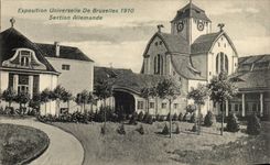 CPA Brussels Fair universal of Brussels 1910 German Section