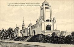 CPA Brussels Fair universal of Brussels 1910 House munitions factory of Herstal