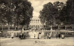 CPA Brussels the park and Parliament