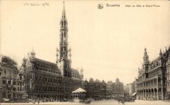 CPA Brussels Town hall and large places