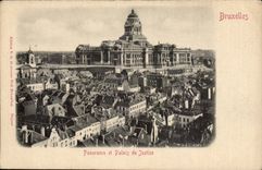 Belgie Belgium Brussels CPA Panorama of the law courts