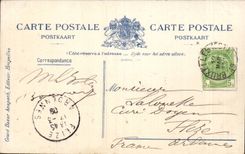 Belgie Belgium Brussels CPA Places royal Statue of Godefroid de Bouillon