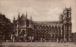 Great BRitain London North face Westminster Abbey