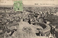 CPA Italy Italia Roma Presa paved Cupola di S Pietro