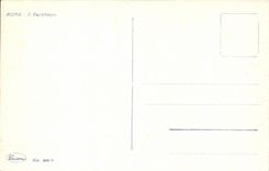 CPA Italy Italia Roma It the Pantheon