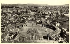 CPA Italy Italia Roma Veduta paved Cupola di S Pietro