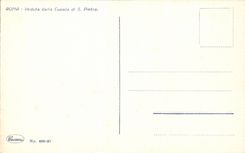 CPA Italy Italia Roma Veduta paved Cupola di S Pietro