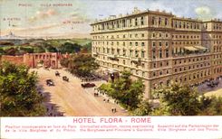 Italy Italia CPA Roma Flora Hotel