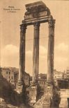 Italy Italia CPA Roma Tempio di Castore E Polluce