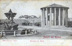 Italy Italia CPA Roma Tempio di VEsta