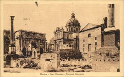 Italy Italia CPA Roma Foro Romano Column onorarie