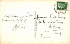 Italienisches einflussreiche Person San lugi Italien-Italien CPA Grimaldi VEntimiglia Frontiere