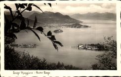 Italien Italien CPA Lago maggiore Zentrale Lago