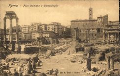 Italy Italia CPA Roma Foro Romano E Campidoglio