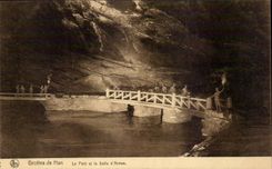 Belgium Caves of Han the bridge and the room of weapons