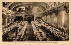 CPA Belgique Passy froyennes La salle des fetes preparee pour un banquet de l'amicale