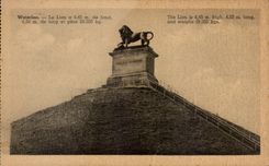 CPA Belgique Waterloo Le lion a 4 45 m de haut