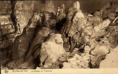 CPA Belgium Caves of Han the boudoir of Proserpine