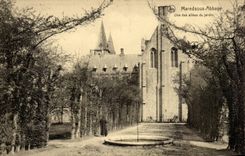 CPA Belgium Maredsous Abbey one of the alleys of the garden