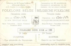 Layer format postcard Belgium Beguinage de Coirtrai