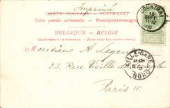 CPA Belgium Courtrai Town hall