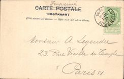 CPA Belgium Audenarde Town hall chimney