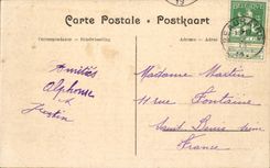 CPA welches die Zitadelle gesehen auf die Brucke speist