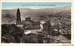 CPA Le Puy Vue generale La cathedrale