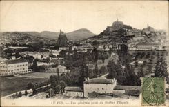 CPA Le Puy Vue generale prise du rocher d'Espaly