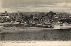 CPA Le Puy Vue generale des quatre rochers 
