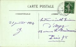 CPA Le Puy en Velay le rocher Corneille et statue colossale de Notre Dame de France