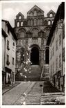CPA Le Puy en Velay Basilique de Notre Dame du Puy la facade