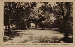 CPA Montrond les Bains Park of the hydropathic establishment Allee central