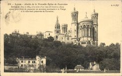 CPA Lyon Apse of the new church of Fourviere