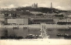 Lyon CPA law courts the bridge and Fourviere