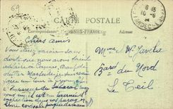 Lyon CPA Panoramic View taken of the Slope of Saint Just