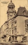 CPA Riom Rue de l'horloge et l'horloge