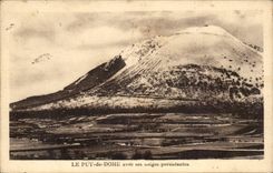 CPA Puy de Dome with its snows persistent