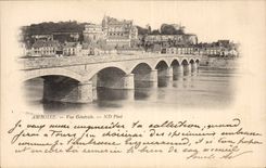 Amboise CPA Le chateau Vue generale