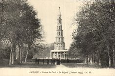 Amboise CPA Entree de foret La pagode 