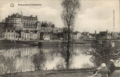 Amboise CPA Le chateau Panorama 