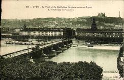 CPA Lyon the bridge of Guillotiere the hotel God and Fourviere