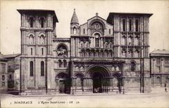 CPA Bordeaux the church Sainte Cross